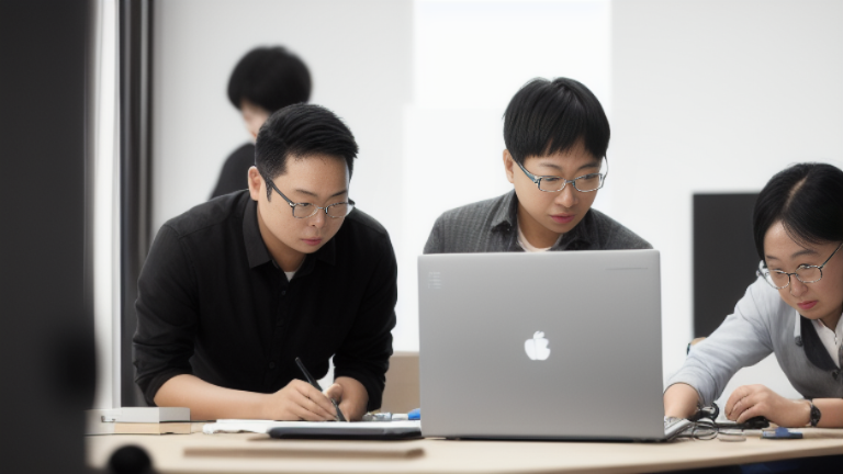 Our team at work